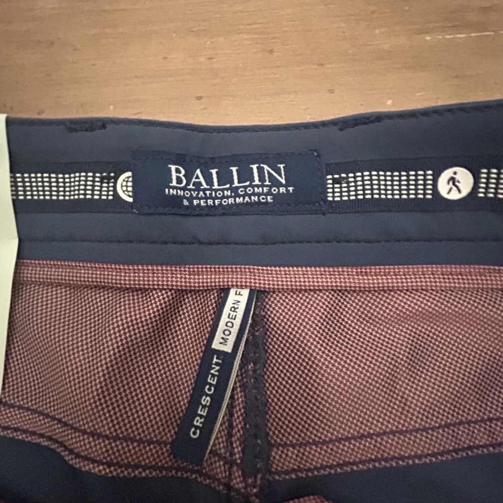 Ballin Pants Mens 30x34 Navy Techno Ultimate Stretch Travel Chino GOLF Quick Dry